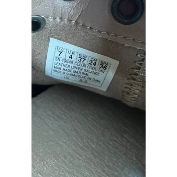 SKECHERS Lasso Auger Grommet Accent Cognac Suede Leather Ankle Booties Sz 7 - Picture 8 of 11